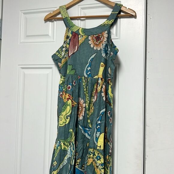 Green Floral Maxi Dress - Size Medium Brand NEW w Tags - Picture 2 of 4